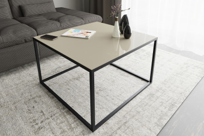 Reno-living von set one by Musterring - Couchtisch kaschmir/ graphit-schwarz