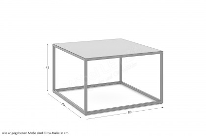 Reno-living von set one by Musterring - Couchtisch kaschmir/ graphit-schwarz