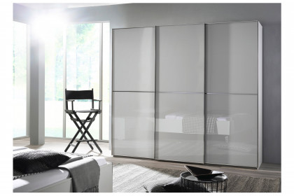Scale-Slide-Duo von Rauch Black - Schwebetürenschrank Glas seidengrau