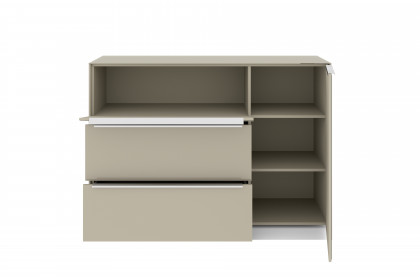 Reno-living von set one by Musterring - Sideboard KO-121 kaschmir/ Griff Edelstahloptik
