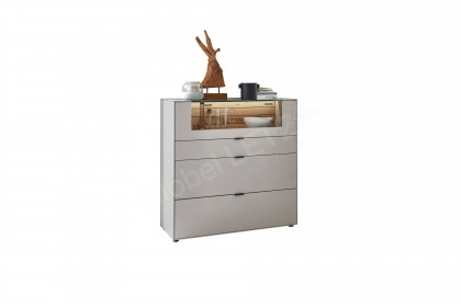 WM 2380 von Wöstmann - Highboard in Lack samtgrau