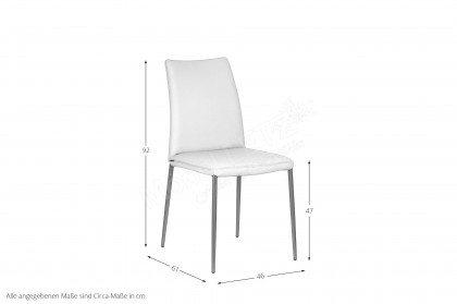 Atlas von connubia by calligaris - Stuhl elfenbeinfarben