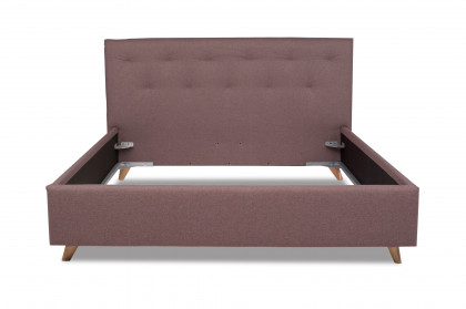 Form Bett von Tempur® - Polsterbett Dots rubinrot