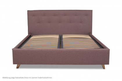 Form Bett von Tempur® - Polsterbett Dots rubinrot