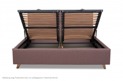 Form Bett von Tempur® - Polsterbett Dots rubinrot