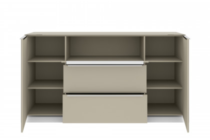 Reno-living von set one by Musterring - Sideboard KO-221 kaschmir/ Griff Edelstahloptik