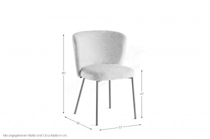 Betty von connubia by calligaris - Stuhl lava matt/ sand