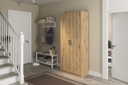 Allrounder von Rauch Blue - Schrank grau-metallic ca. 210 cm hoch