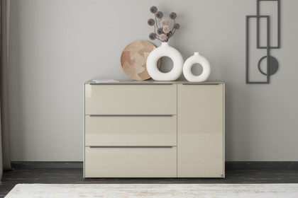 Reno-living von set one by Musterring - Sideboard KO-121 kaschmir/ Griff graphit-schwarz
