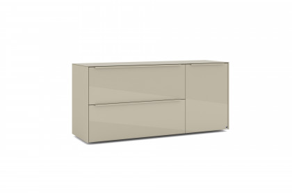 Reno-living von set one by Musterring - Lowboard LB-111 kaschmir/ Griff kaschmir