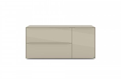 Reno-living von set one by Musterring - Lowboard LB-111 kaschmir/ Griff kaschmir