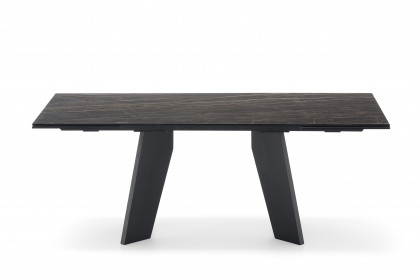 Victor von connubia by calligaris - Esszimmertisch in Keramik Noir Désir