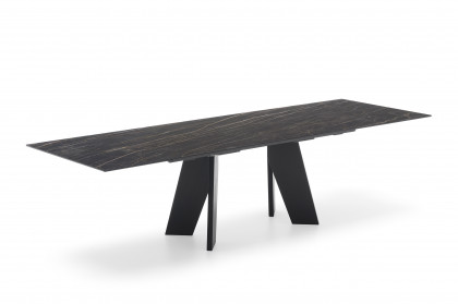 Victor von connubia by calligaris - Esszimmertisch in Keramik Noir Désir