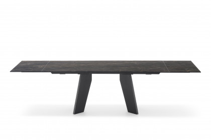 Victor von connubia by calligaris - Esszimmertisch in Keramik Noir Désir