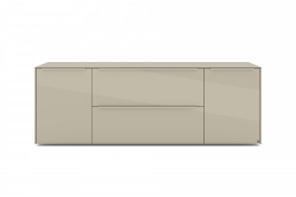 Reno-living von set one by Musterring - Lowboard LB-211 kaschmir/ Griff kaschmir