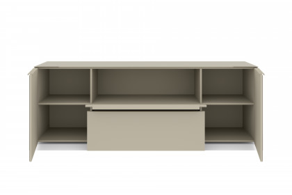 Reno-living von set one by Musterring - Lowboard LB-211 kaschmir/ Griff kaschmir