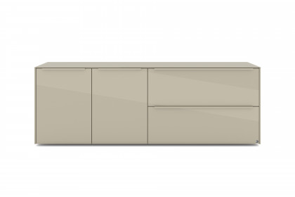 Reno-living von set one by Musterring - Lowboard LB-211 kaschmir/ Griff kaschmir
