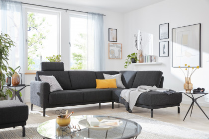 MR 385 von Musterring - Ecksofa Variante rechts black