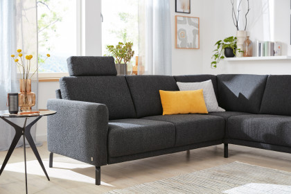 MR 385 von Musterring - Ecksofa Variante rechts black