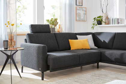 MR 385 von Musterring - Ecksofa Variante rechts black
