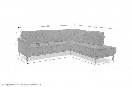MR 385 von Musterring - Ecksofa Variante rechts black