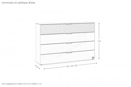 Studio Dresser 001 von JOOP! - Kommode lava -  Piazza-Cornflower