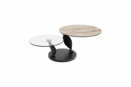 Rosalia von Akante - Couchtisch Keramik Breccia/ Glas