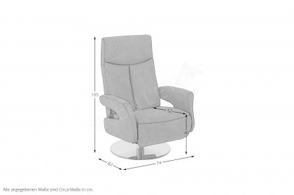 8001 von Hjort Knudsen - Relaxssessel taupe