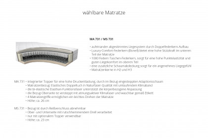 Studio Bed 002 von JOOP! - Boxspringbett slate mit Bettkasten