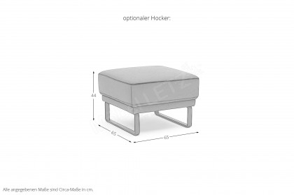 MR 385 von Musterring - Ecksofa Variante links black