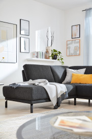 MR 385 von Musterring - Ecksofa Variante links black