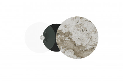 Rosalia von Akante - Couchtisch Keramik Marmoroptik Calcatta & Glas