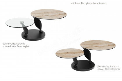 Rosalia von Akante - Couchtisch Keramik Marmoroptik Doro & Glas