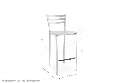 Ace von connubia by calligaris - Tresenstuhl schwarz