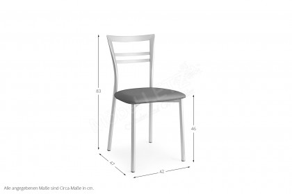 GO! von connubia by calligaris - Esszimmerstuhl mit Flachgewebebezug