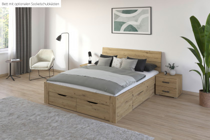 Allrounder von Rauch Blue - Bett 140x200 cm in Eiche Artisan