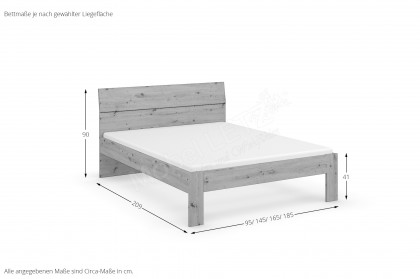 Allrounder von Rauch Blue - Bett 140x200 cm in Eiche Artisan