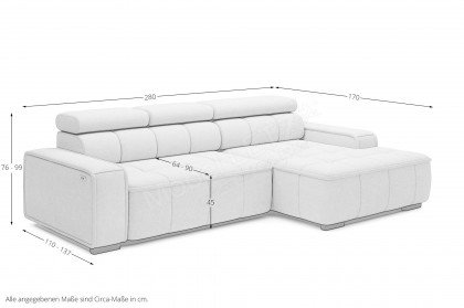 Thiago von WERSAL - Polstersofa rechts creme