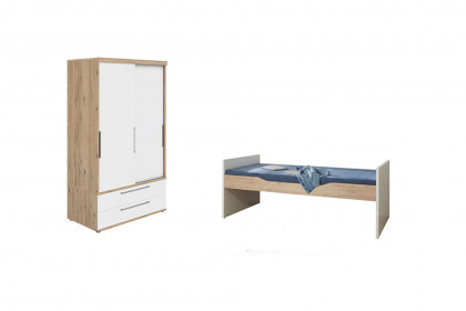 Fionn von Paidi - Jugendzimmer-Set: Schiebetürenschrank & Kojenbett
