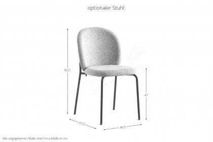 Artic von connubia by calligaris - Esstisch in Keramik Noir Désir & Schwarz matt