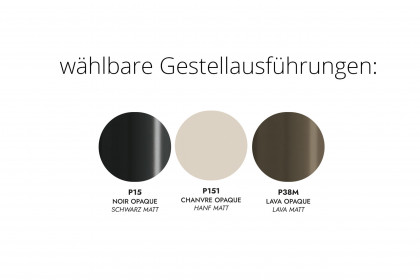 Artic von connubia by calligaris - Esstisch in Keramik Noir Désir & Schwarz matt