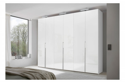 Sinfonie Plus Nova von Staud - Kleiderschrank mit Drehtüren Alpinweißglas