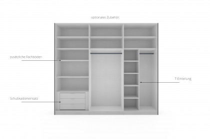Sinfonie Plus Nova von Staud - Kleiderschrank mit Drehtüren Alpinweißglas