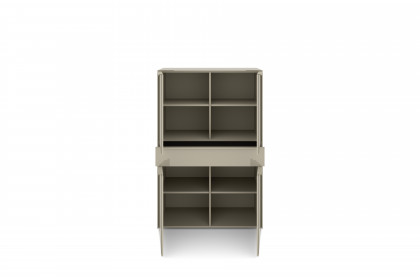 Reno-living von set one by Musterring - Highboard HB-41 kaschmir/ Griff kaschmir