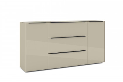 Reno-living von set one by Musterring - Sideboard KO-221 kaschmir/ Griff graphit-schwarz