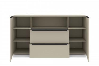 Reno-living von set one by Musterring - Sideboard KO-221 kaschmir/ Griff graphit-schwarz