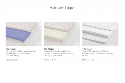 Silva von RUF Betten - Boxspringbett creme