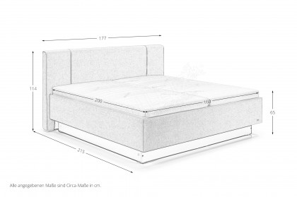 Silva von RUF Betten - Boxspringbett creme