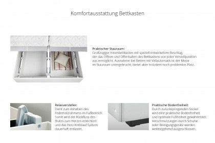 Silva von RUF Betten - Boxspringbett creme