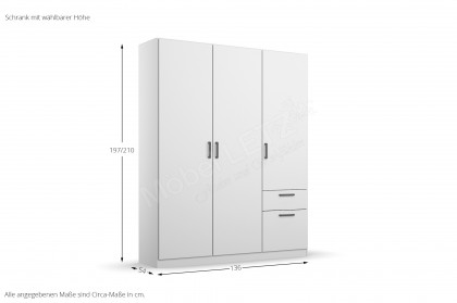 Allrounder von Rauch Blue - Kombi-Kleiderschrank mit 2 Schubkästen